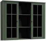 TEMPO KONDELA Komód ráépítés W2D, vitrin, zöld, PROVANCE - smartbutor