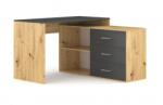 WIPMEB Kurt Sarok íróasztal 3s Tölgy Artisan/antracit
