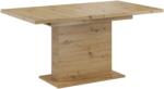 TEMPO KONDELA Kihúzható étkezőasztal, artisan tölgy, 160-200x90 cm, BOBA - mindigbutor