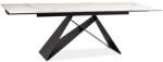 WIPMEB WESTIN III asztal 160-240 CERAMIC fehér/fekete MATT