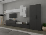 Mobiro Star Nappali Szekrénysor C76- Antracitszürke és Fehér színben - smartbutor