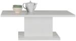 Fortrade Lavina 2 étkezőasztal, magasfényű fehér - mindigbutor