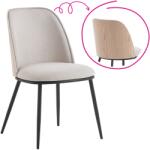 TEMPO KONDELA Étkezőszék, bézses barna/natúr fa/fekete, VUDIA - mindigbutor