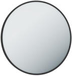 Global TMP IRON fürdőszobai tükör 80 cm - FEKETE keret - kerek
