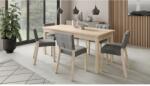 ADRK Asztal és székek garnitúra RODOS 80, Sonoma - mindigbutor