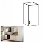 TEMPO KONDELA Felsőszekrény G30, jobbos, fehér/sosna Andersen, SICILIA - mindigbutor