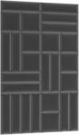 ELTAP Quadratta 120x195 kárpitozott panel, sötétszürke - mindigbutor