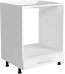 Halmar Vento dp-60/82 alsó szekrény sütőhöz magasfényű fehér - smartbutor