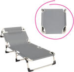 TEMPO KONDELA Kerti nyugágy, szürke/bézs, BOVRY - smartbutor