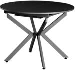 TEMPO KONDELA Kihúzható étkezőasztal, fekete, 100x100-140x75 cm, ABERO TYP 1 - mindigbutor