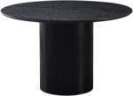 TEMPO KONDELA Étkezőasztal, fekete, átmérő 120 cm, MAHIR TYP 2 - smartbutor