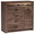 Halmar INDIANAPOLIS fiókos komód, szín: I17 sötét kőrisfa
