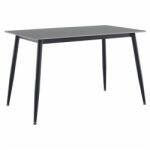 TEMPO KONDELA Étkezőasztal, szürke/fekete, 121x71 cm, FLORENC TYP 1 - smartbutor