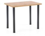 Halmar Modex 2 étkezőasztal 90 wotan tölgy asztallappal , fekete lábbal - mindigbutor