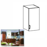 TEMPO KONDELA Felsőszekrény G30, jobbos, dió Milano, SICILIA - smartbutor