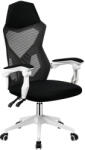 TEMPO KONDELA Irodai/gamer szék, fekete/fehér, YOKO - smartbutor