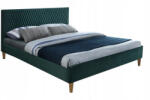 WIPMEB AZURRO VELVET ágy, ágyráccsal 180x200 zöld - smartbutor