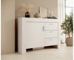 ADRK Komód 3SZ1D CESIRO, Fehér, Fehér - mindigbutor