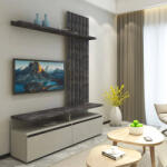 Gerbor Ellis nappali szekrénysor (beton-sötét beton)