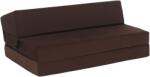 TEMPO KONDELA Összecsukható matrac/fotel, 2v1, barna, VEDIS - mindigbutor
