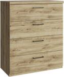 TEMPO KONDELA Komód 4S, navarra tölgy, DORSI - mindigbutor