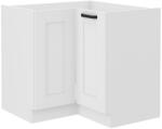 TEMPO KONDELA Alsó szekrény sarokba, fehér, LULA 89x89 ND 1F BB - mindigbutor