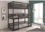 ADRK TEDRO háromszemélyes emeletes ágy 180x80, Grafitszürke - mindigbutor
