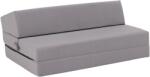 TEMPO KONDELA Összecsukható matrac/fotel, 2v1, világosszürke, VEDIS - mindigbutor