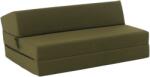 TEMPO KONDELA Összecsukható matrac/fotel, 2v1, olivazöld, VEDIS - mindigbutor