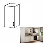 TEMPO KONDELA Felsőszekrény G30, balos, fehér/sosna Andersen, SICILIA - smartbutor