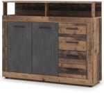 WIPMEB Luna Midi A Komód 2d4s Old Style Dark/matera - mindigbutor - 67 095 Ft