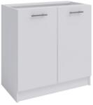 TEMPO KONDELA kétajtós alsószekrény, fehér, FABIANA S80 - mindigbutor