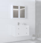 Halmar TORETO SLU-80 tükrös szekrény, szín: fehér