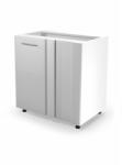 Halmar Vento dn-100/82 alsó sarokszekrény magasfényű fehér - smartbutor
