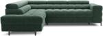 Eltap Ferucce sarokkanapé, Sötétzöld, balos, Amore 35 - mindigbutor
