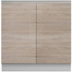TEMPO KONDELA Kétajtós alsószekrény, tölgy sonoma, LINE - smartbutor