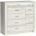 Halmar INDIANAPOLIS fiókos komód, szín: I17 kraft fehér - mindigbutor