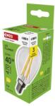 EMOS Bec LED cu filament mini glob / E14 / 3, 4 W (40 W) / 470 lm / Alb neutru
