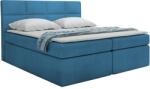 Miló Bútor TYP57 boxspring ágy, azúrkék - mindigbutor - 415 111 Ft
