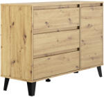TEMPO KONDELA Komód, artisan tölgy, BOGAN NEW 1D3S - smartbutor