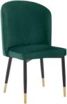 TEMPO KONDELA Étkezőszék, zöld Velvet szövet/fekete, UDAJA - mindigbutor