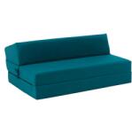 TEMPO KONDELA Összecsukható matrac/fotel, 2v1, petróleumzöld, VEDIS - mindigbutor