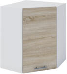 TEMPO KONDELA Felső sarokszekrény, tölgy sonoma/fehér, FABIANA W - 60N - smartbutor
