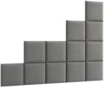 ELTAP Quadratta 200x160 kárpitozott panel, szürke - mindigbutor