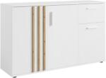 TEMPO KONDELA Komód, 3D1S, fehér/artisan tölgy, TOLIS TYP 2 - mindigbutor