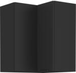 TEMPO KONDELA Felső sarokszekrény fekete, SIBER 60x60 GN-72 2F - smartbutor
