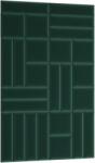 ELTAP Quadratta 120x195 kárpitozott panel, sötétzöld - mindigbutor