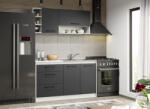 Mobiro Maia szürke konyhabútor - 03 - 143, 2 cm - smartbutor
