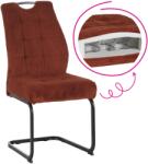 TEMPO KONDELA Étkezőszék, terrakotta/fekete, KELMA - mindigbutor