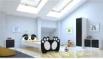 ADRK Ágy matraccal BEAR BLACK 160x80, Fekete